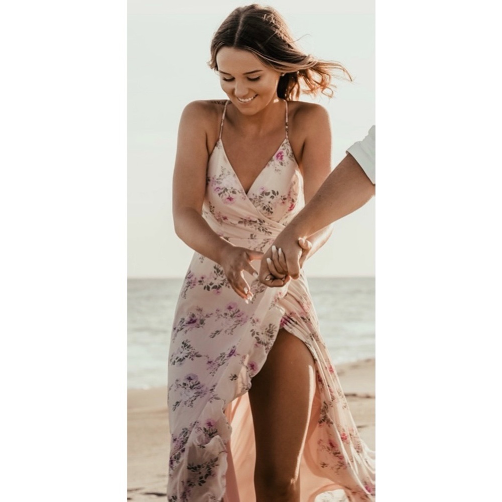lulus floral maxi dress